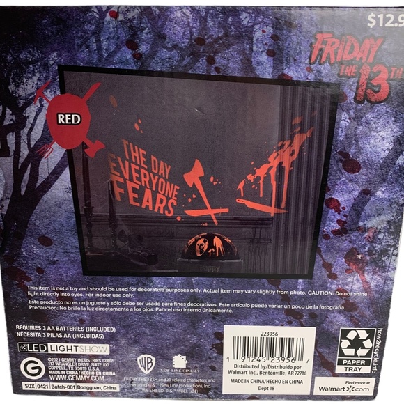 Friday the 13th Jason Vorhees Tabletop LED ShadowLights Projector - Picture 5 of 6